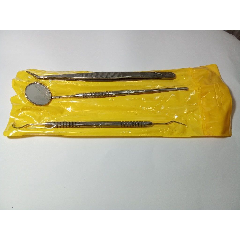 Dental instrument set 3 pcs/ alat dokter gigi / peralatan Dokter gigi