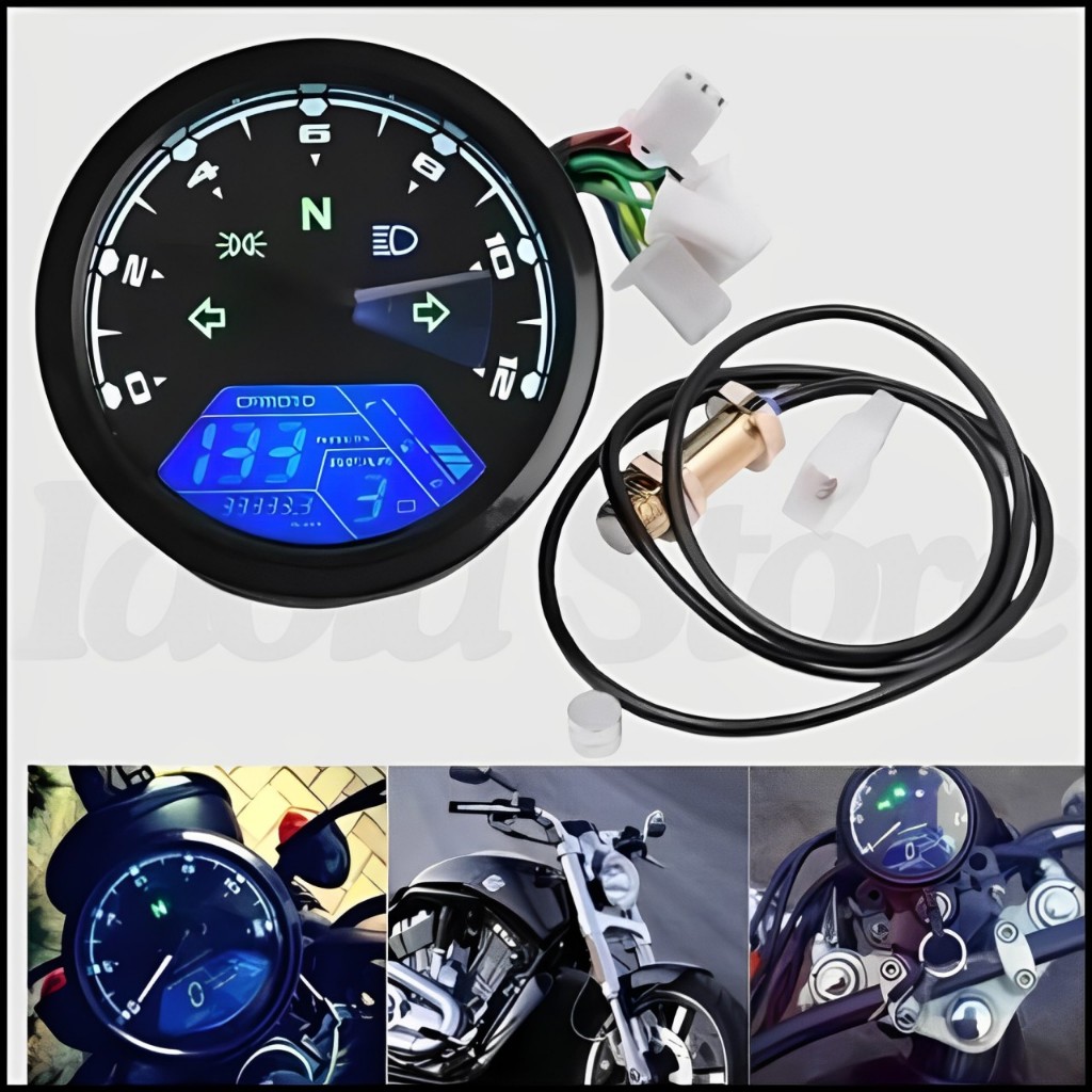 SPEEDO METER DIGITAL BULAT UNIVERSAL SPEEDOMETER DIGITAL BABON + KEBEL SENSOR PNO MEGAPRO VARIO DLL