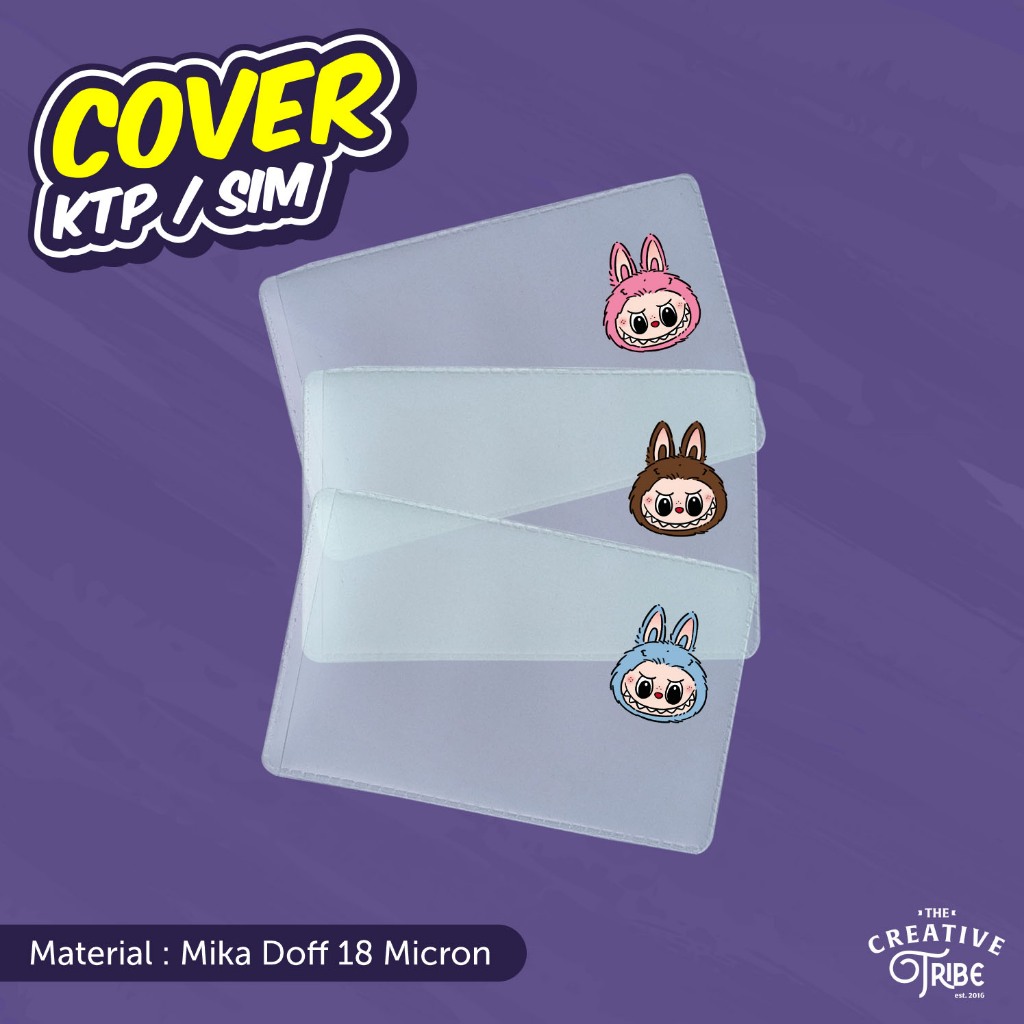 

Labubu - Cover KTP / SIM Karakter Unik - Sampul Plastik Mika Pelindung Kartu Boneka Macaron