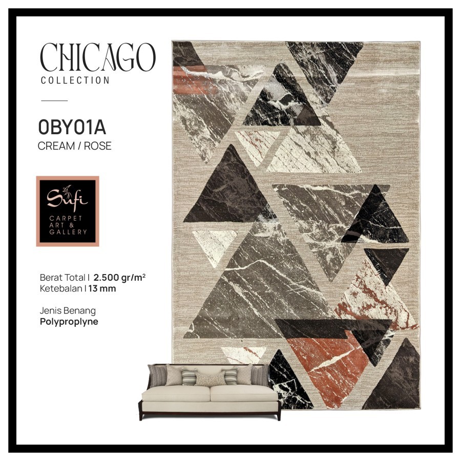 Karpet Modern Chicago 300x400 Design Turki