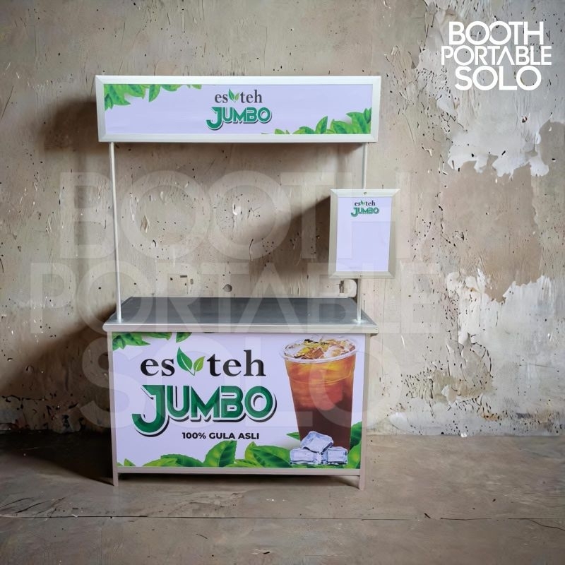 Booth portable es teh jumbo 120cm
