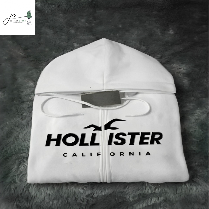 (COD) JULLIAN STORE Jaket Hoodie Hollister California Texs Bordir Pria Wanita Premium High Quality