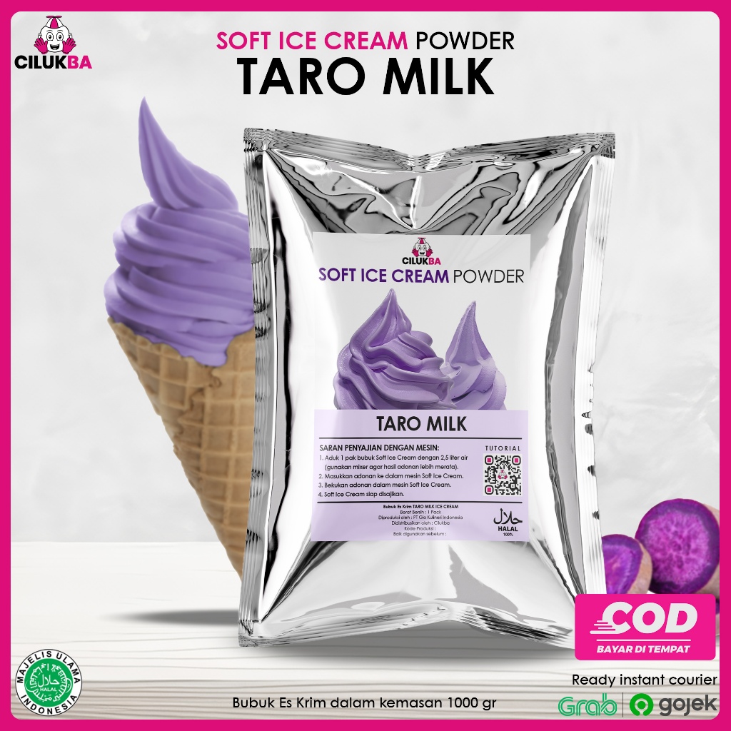 

Cilukba Bubuk Soft Ice Cream Taro 1kg / Pembuatan Dengan Mesin