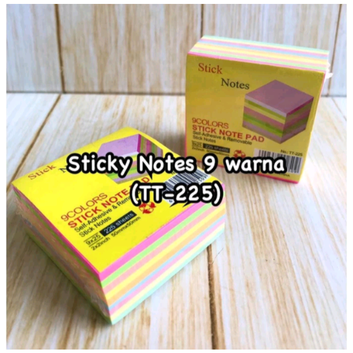 

Sticky Notes 9 Warna TT-225 Harga untuk 1 pak