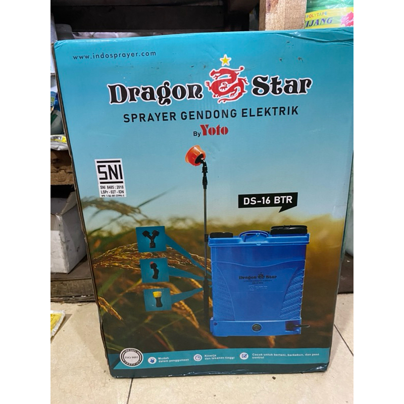 Pompa Sprayer Elektrik DRAGON STAR 16 liter/ Pompa hama/ Pompa Disinfektan