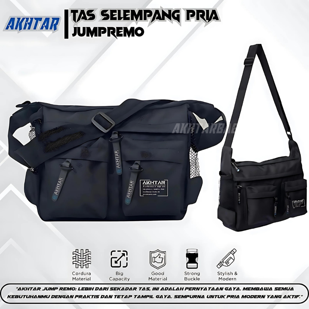 Tas Selempang Bahu Pria Wanita Dewasa Ukuran Besar Murah Premium Terbaru Akhtar Jumpremo