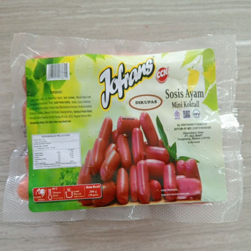 

Jofrans Sosis Cocktail 300 gram