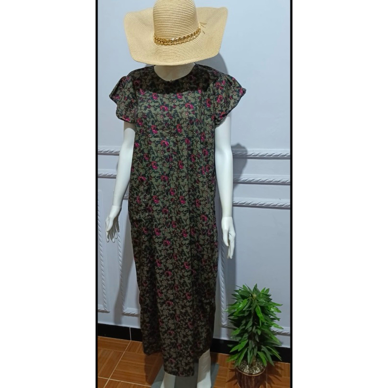 Daster Panjang lengan Pendek Katun Halus Ademmm