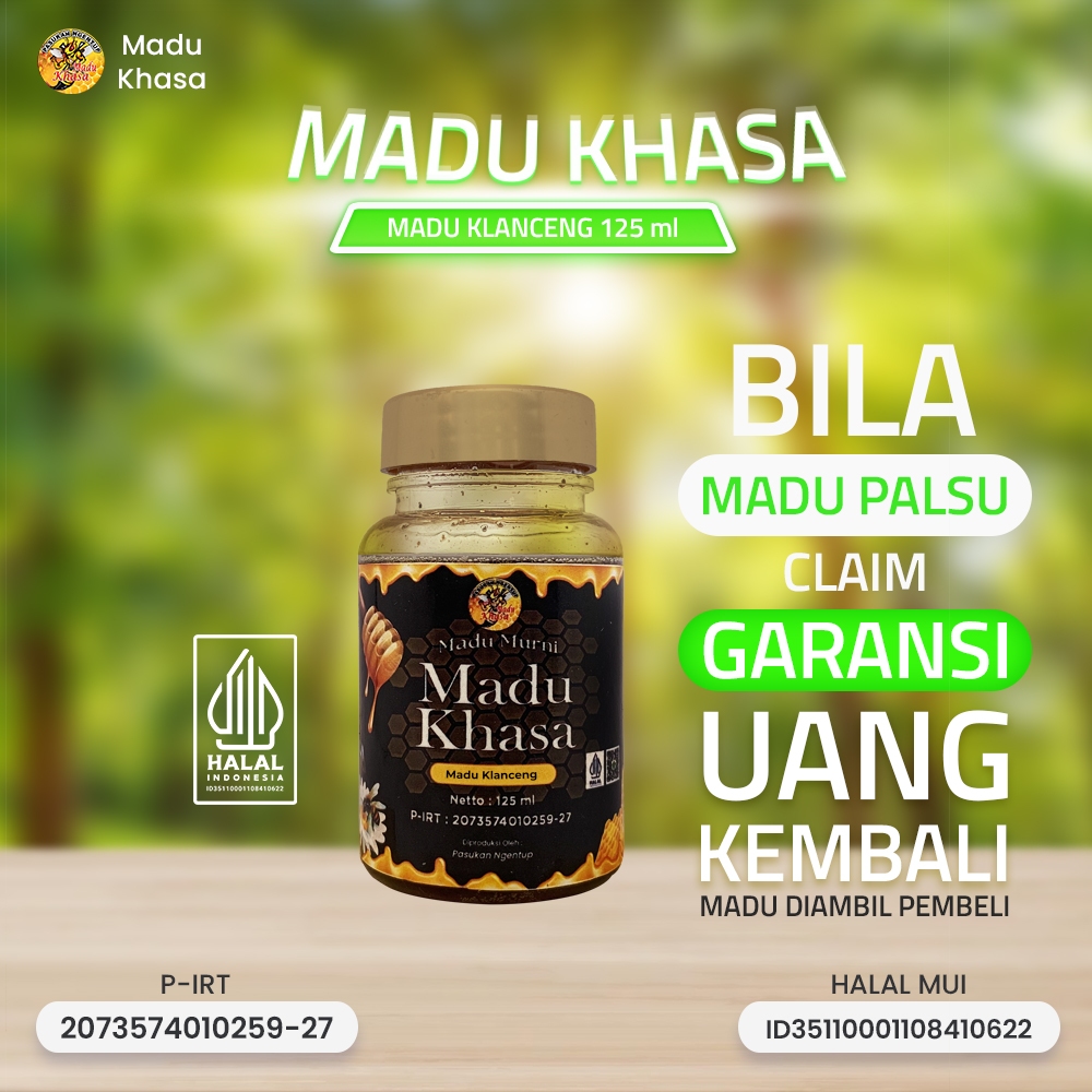 

Madu Klanceng Murni | 100% Alami – MADU KHASA 125 ML