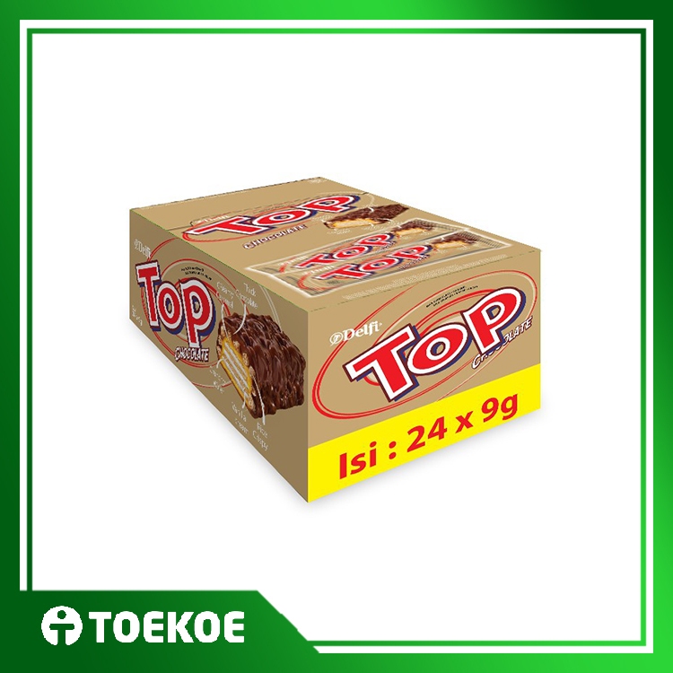 

TOEKOE Wafer Delfi Top Chocolate Kemasan Box Isi 24 pcs