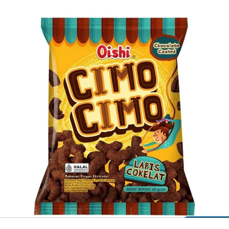 

Oishi Cimo Cimo snack lapis cokelat 60g