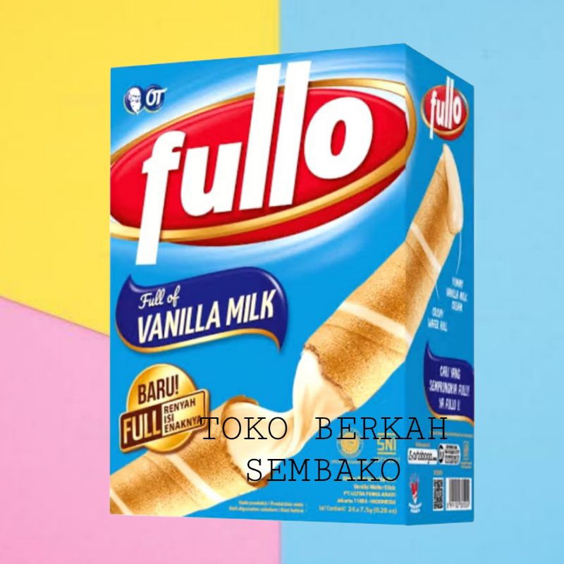 

(BOX) FULLO Wafer Rasa Full Vanilla Milk Isi 24+1pcs