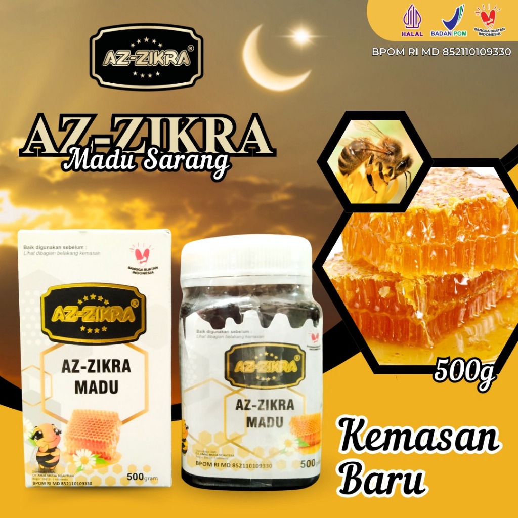 

MADU SARANG AZZIKRA 500GR ASLI AZ-ZIKRA