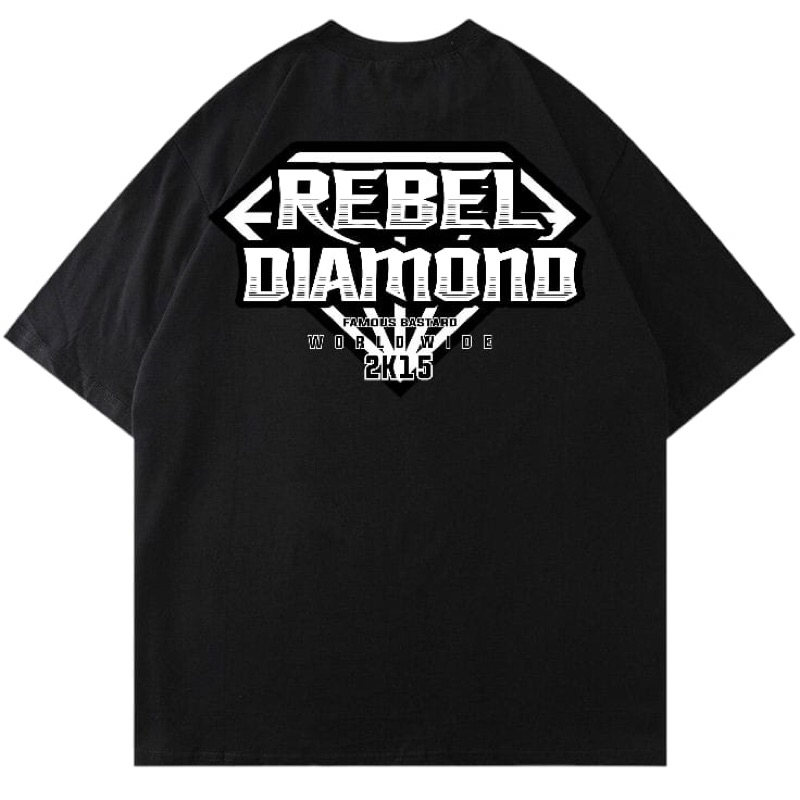 KAOS REBEL DIAMOND | REBEL DIAMOND TSHIRT | FREE STICKER