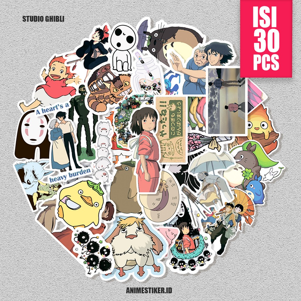 

stiker sticker pack anime STUDIO GHIBLI stiker anime stiker estetik stiker pack stiker motor stiker laptop stiker aesthetic stiker dinding