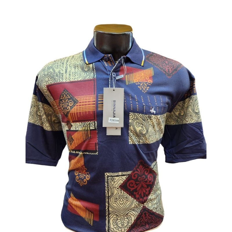 Kaos kerah batik