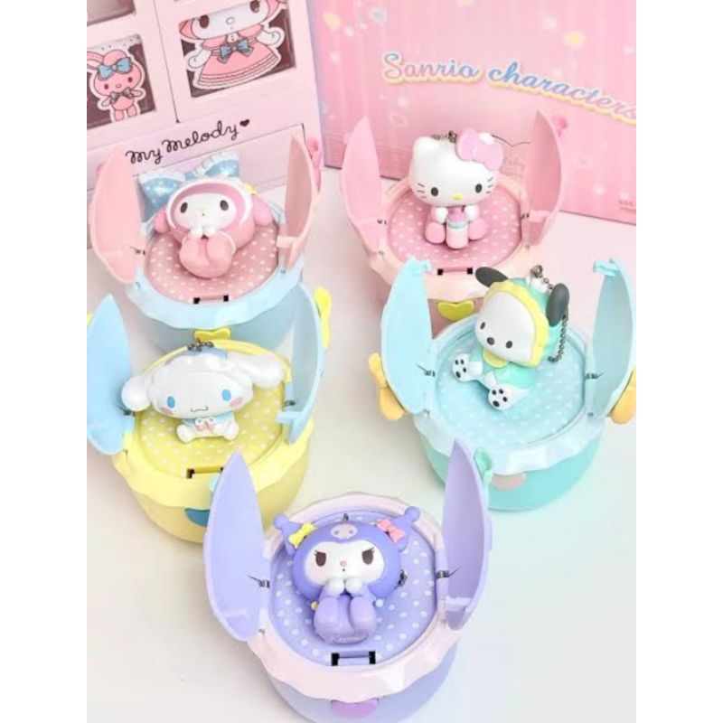 BISA PILIH OPEN BOX BLIND BOX BABY SANRIO CRIB BAG CHARM GANTUNGAN TAS KUNCI GANCI LUCU IMUT KAWAII 