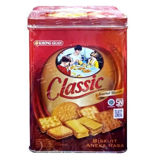 

[600 Gram] Khong Guan Classic Assorted Biscuits - Biskuit Aneka Rasa Kaleng 600 gr
