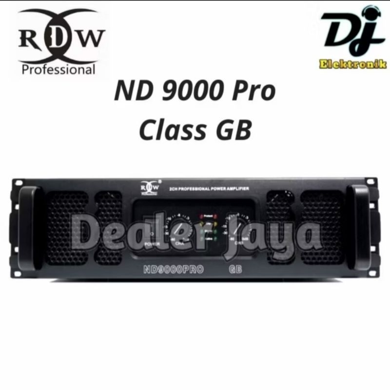 Power Amplifier RDW ND 9000 Pro / ND 9000Pro GB Class (2 channel)