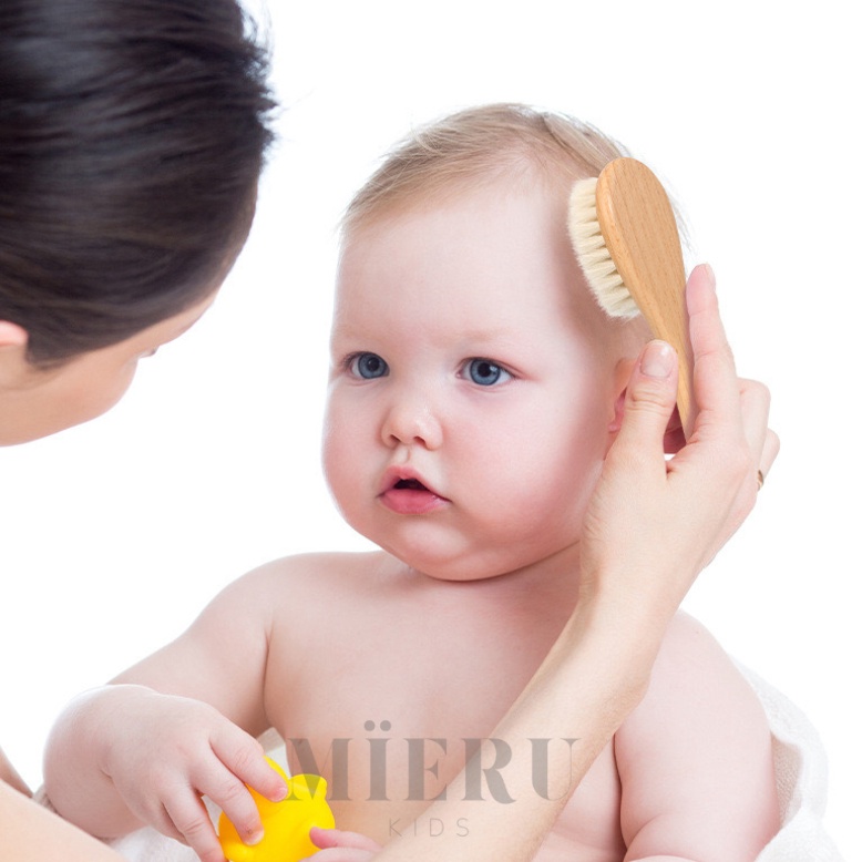 Bagus Banget Mieru Kids  Sisir Bamboo Bayi Lembut Bamboo Hair Brush