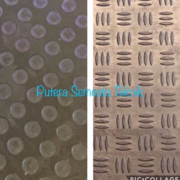 TAKTERKALAHKAN Lebar 12m Karpet Karet Koin Coin Bordes Garis Motif Roll Anti Slip licin tebal 4mm ke