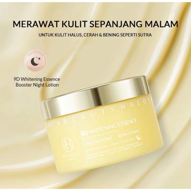 HALOCA BEAUTY HB CHROMOSOME 9D Whitening Essence Booster Night (Gold)