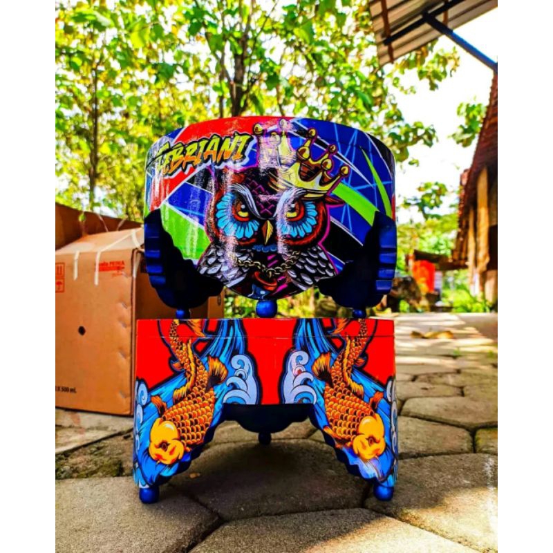 tebok pleci decal glowing termurah promo