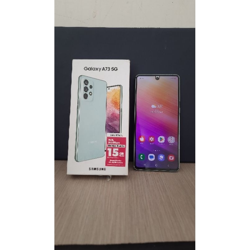 HP samsung Galaxy a73 5G bekas.