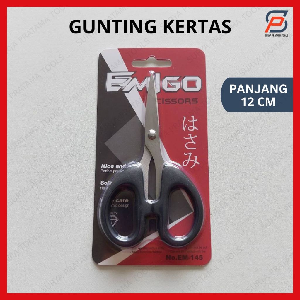 

Gunting Stainless Kertas 12 cm Ukuran Kecil 4" Inch Inci