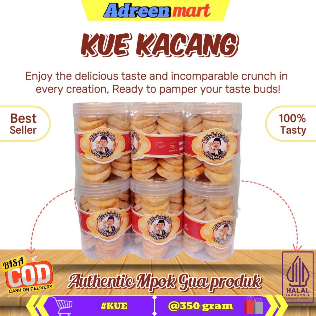 

[ MPOK GUA ] Kue kacang 350g Enak Dan Gurih / Kue Kering / Kue Lebaran