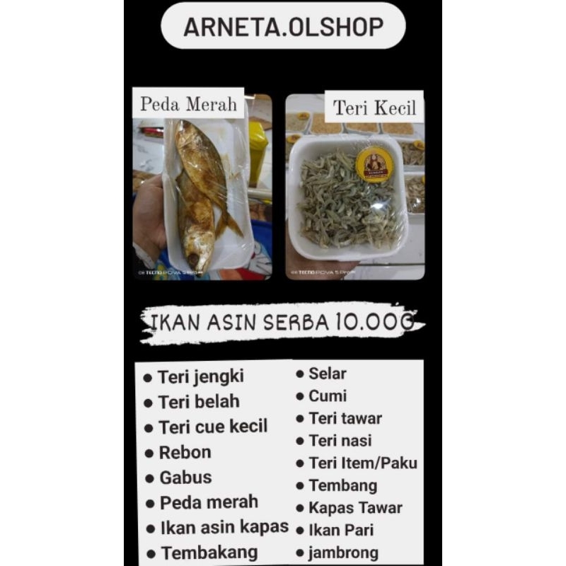 

IKAN ASIN VAKUM SERBA 10.000
