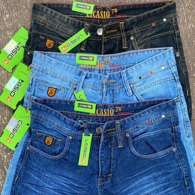 Celana panjang pria denim jeans pria LICASIO79 outhentic jeans
