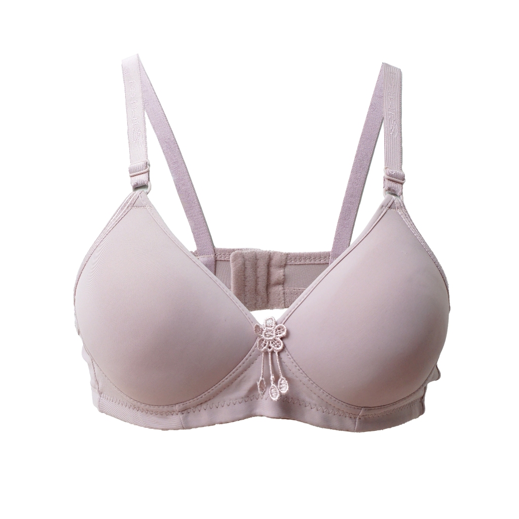 UNDERGOODS  Bra BH Wanita Premium anti kendur kait tiga BH04-Warna ungu