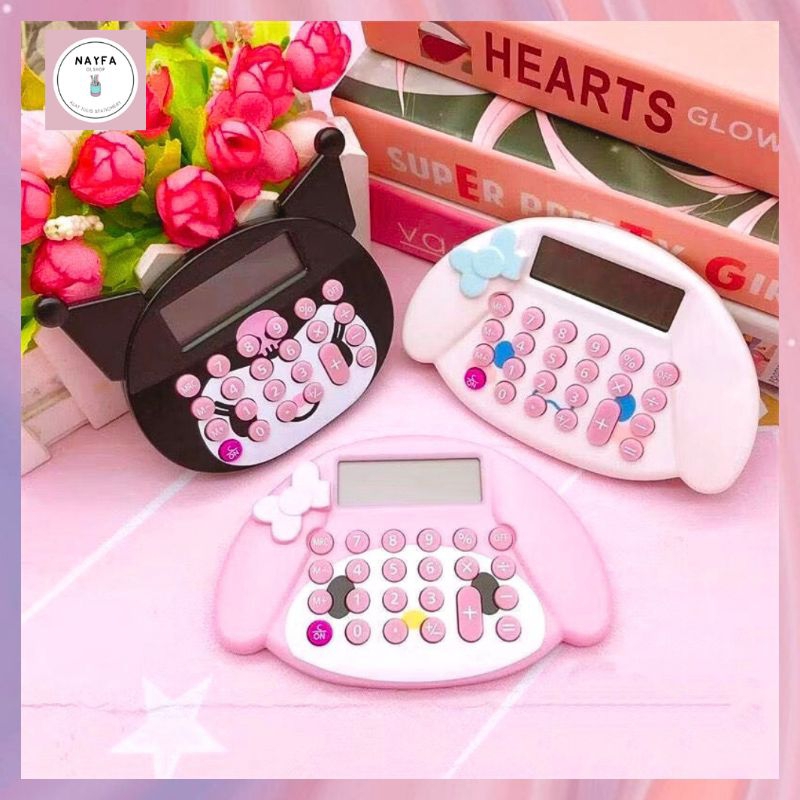 

Kalkulator Sanrio 8 Digit Alat Hitung Mini Cinnamoroll Kuromi Kode KK-1468