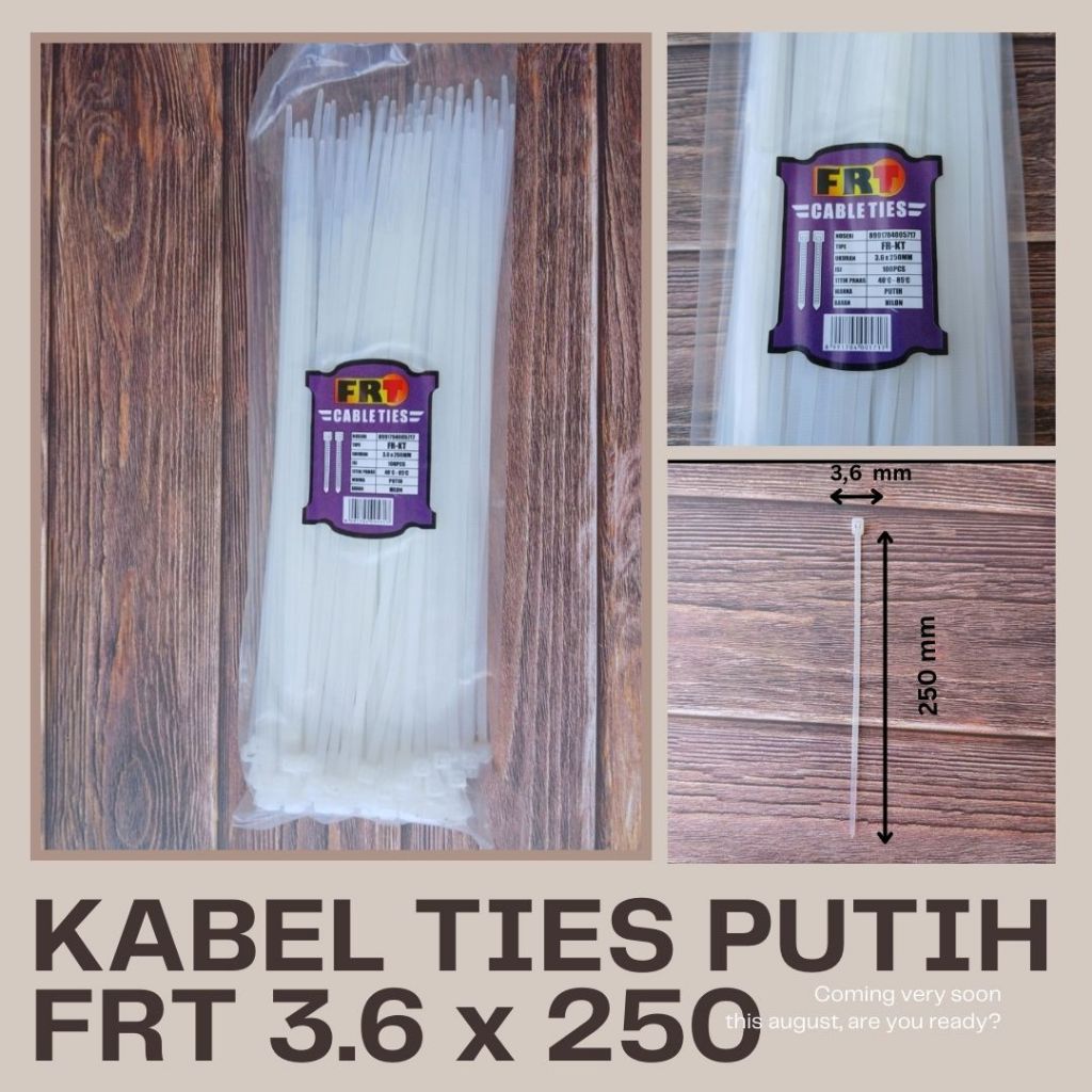 

KABEL TIES PUTIH FRT 3.6 x 250