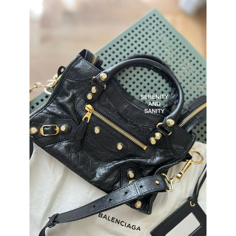 Preloved Balenciaga Giant Mini Black GHW 2015