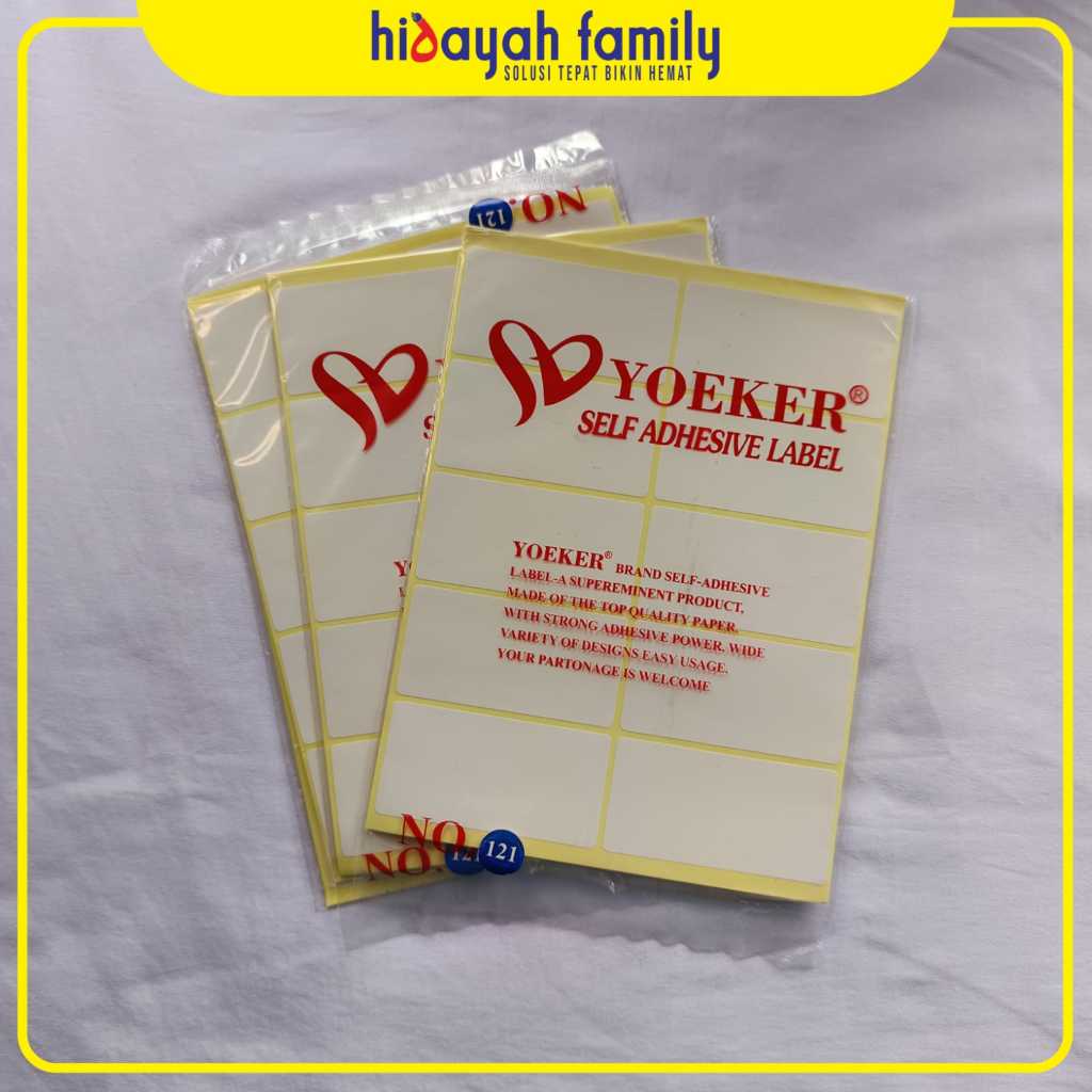 

Kertas label No 121 yoeker