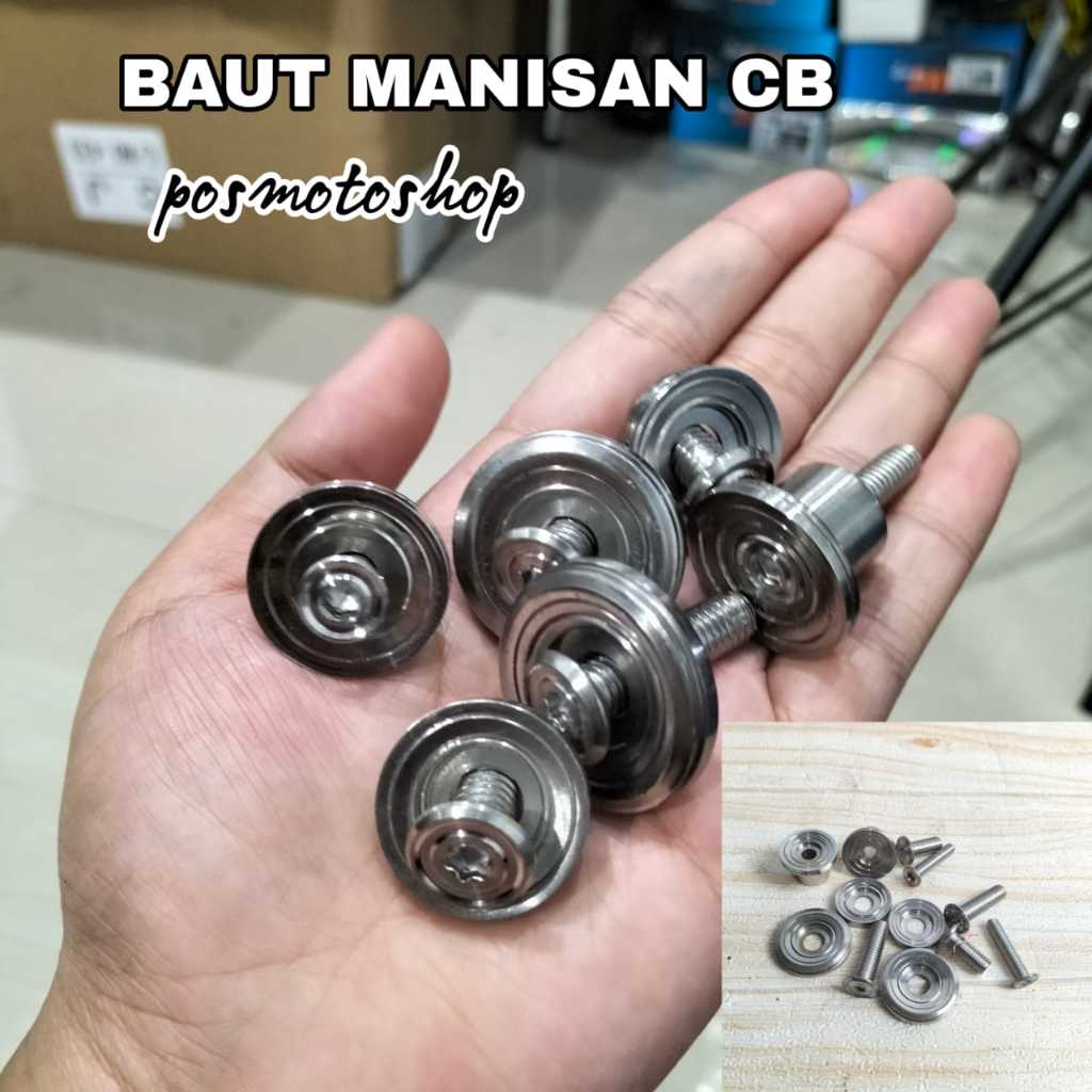 manisan ring skok cb stenlis minimalis set baut L stenlis