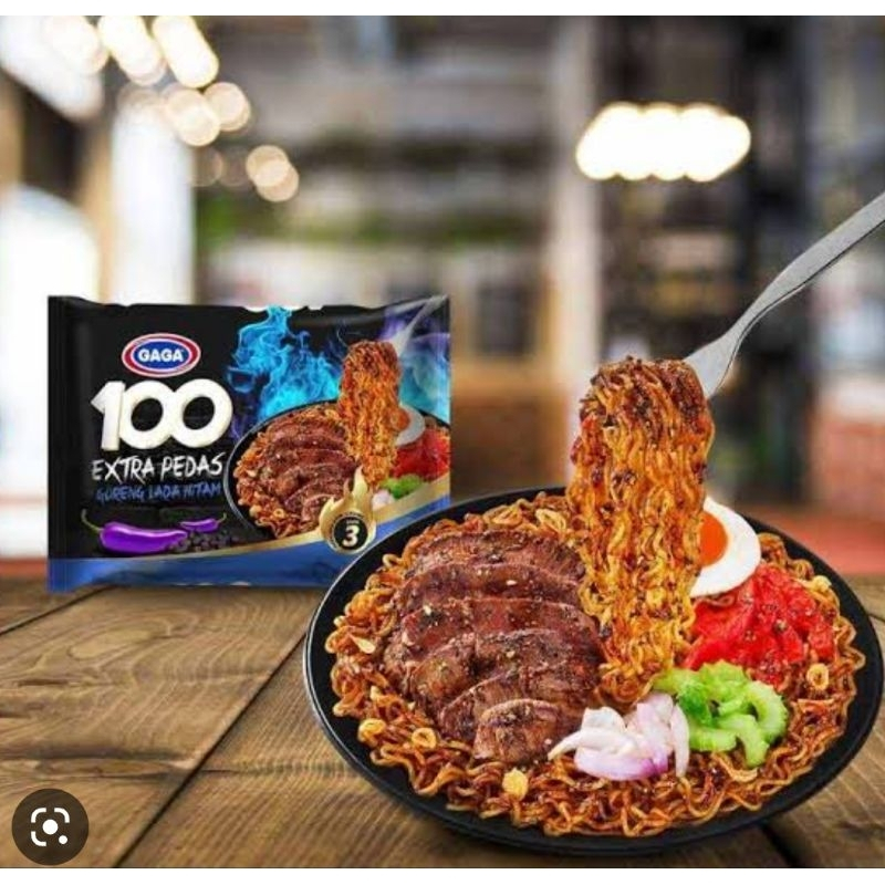 

Mie Gaga 100 Ekstra Pedas Goreng Rasa Lada Hitam 85gr @karton (40pcs)