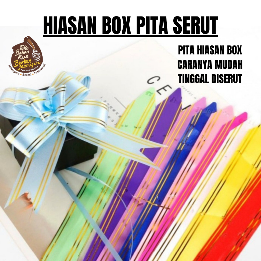 

HIASAN BOX PITA SERUT / PITA TARIK AKSESORIS BOX / HIASAN PITA