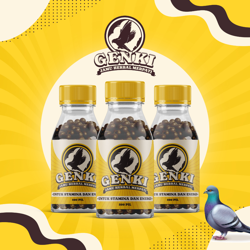 GENKI jamu herbal merpati untuk stamina dan tenaga - jamu energi merpati kolong balap pos