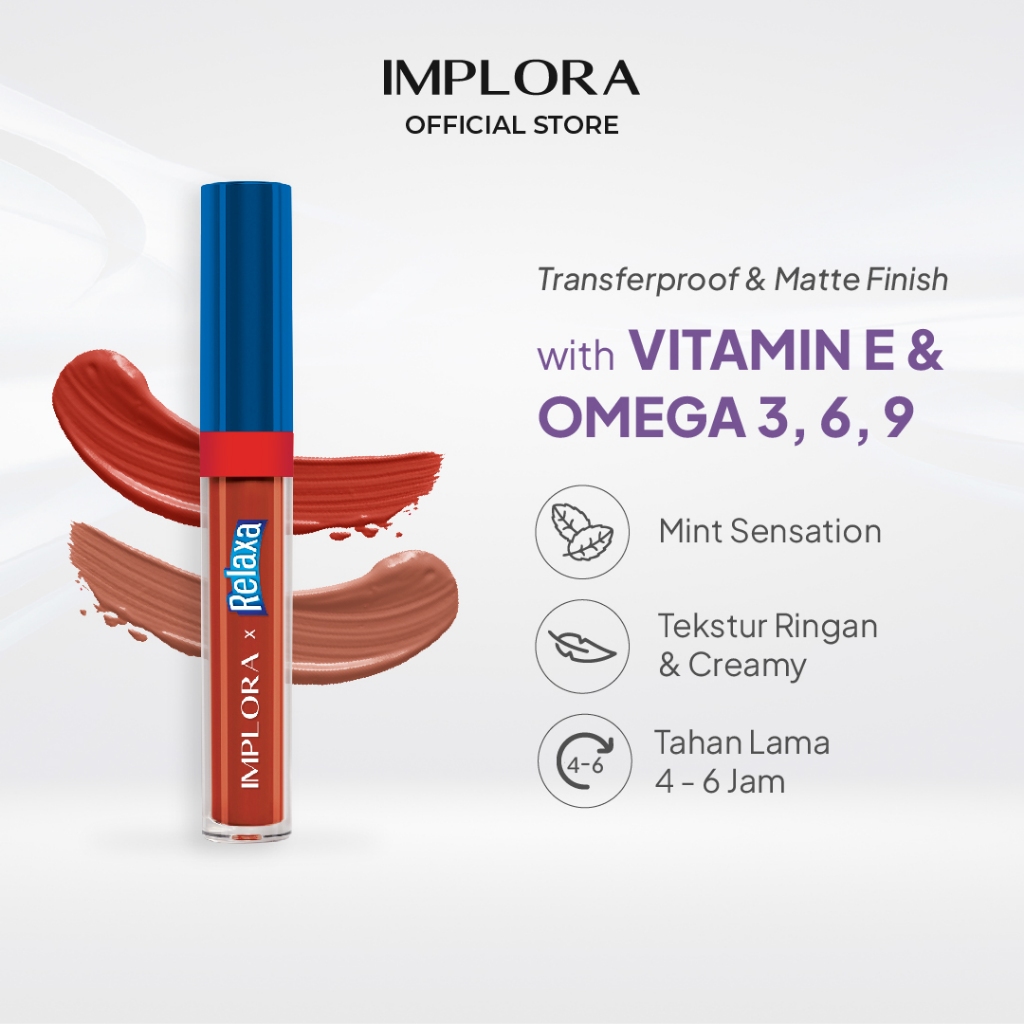 Implora X Relaxa Matte Lip Cream (New Launch)