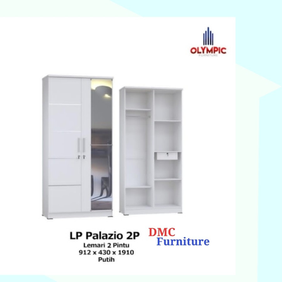 Lemari baju 2 pintu lemari 2 pintu kaca lemari pakaian putih