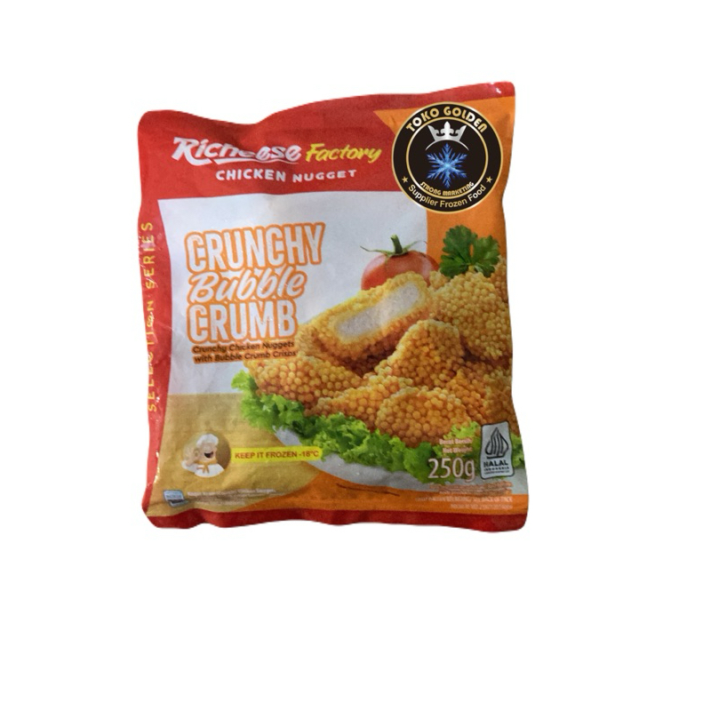 

Richeese factory chicken nugget crunchy bubble crumb 250gr