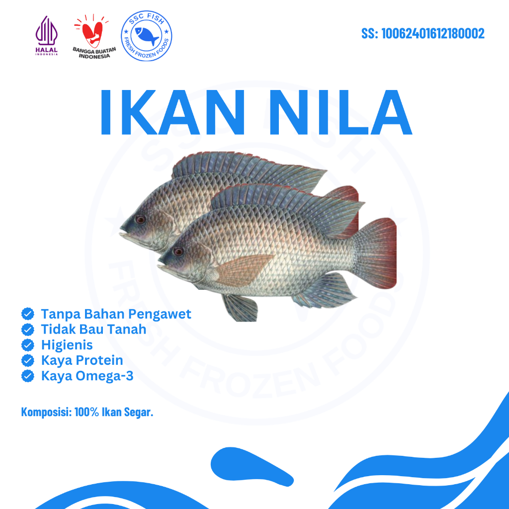 

Ikan Nila Bumbu Kuning Fresh Siap Dimasak Mengandung Omega-3 500 Gram