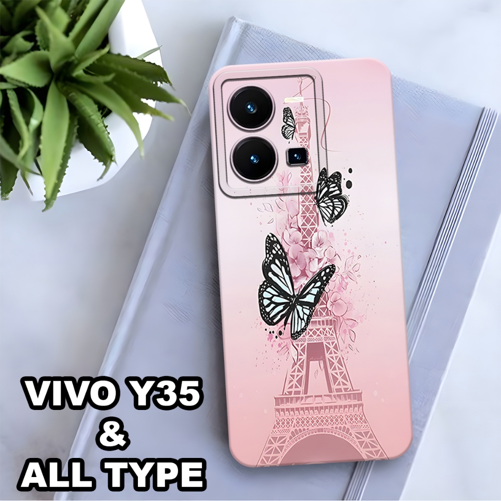 AC50/Softcase Procamera Hp Vivo Y35 Fashion Case Paris Case Bahan Karet