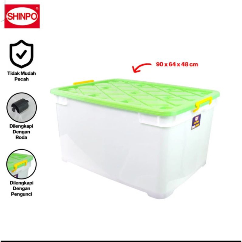 Box Jumbo Kotak Container Plastik Extra Besar CB 195 CB195 Shinpo SIP126 SIP126