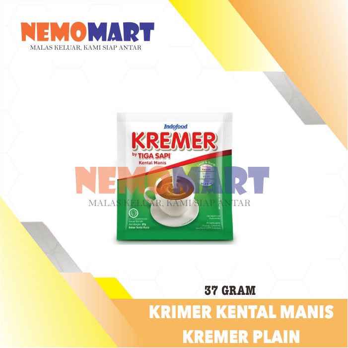 Kremer by Tiga Sapi Kental Manis Sachet  37 gr