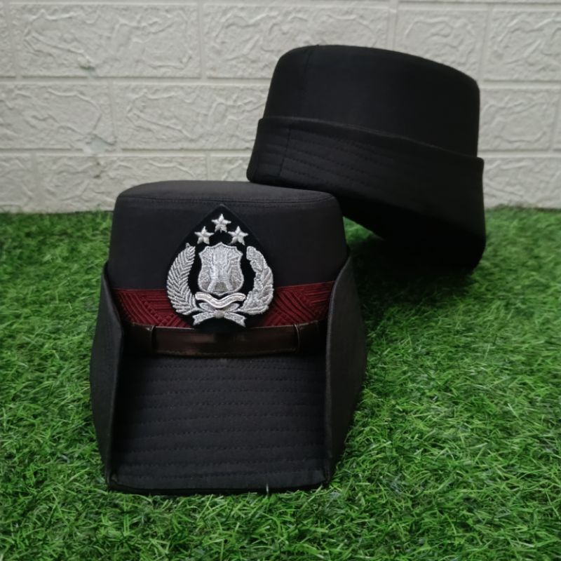 TOPI PET PDU POLWAN BINTARA / PET PDU POLWAN BINTARA / TOPI PET PDU POLWAN BINTARA POLRI