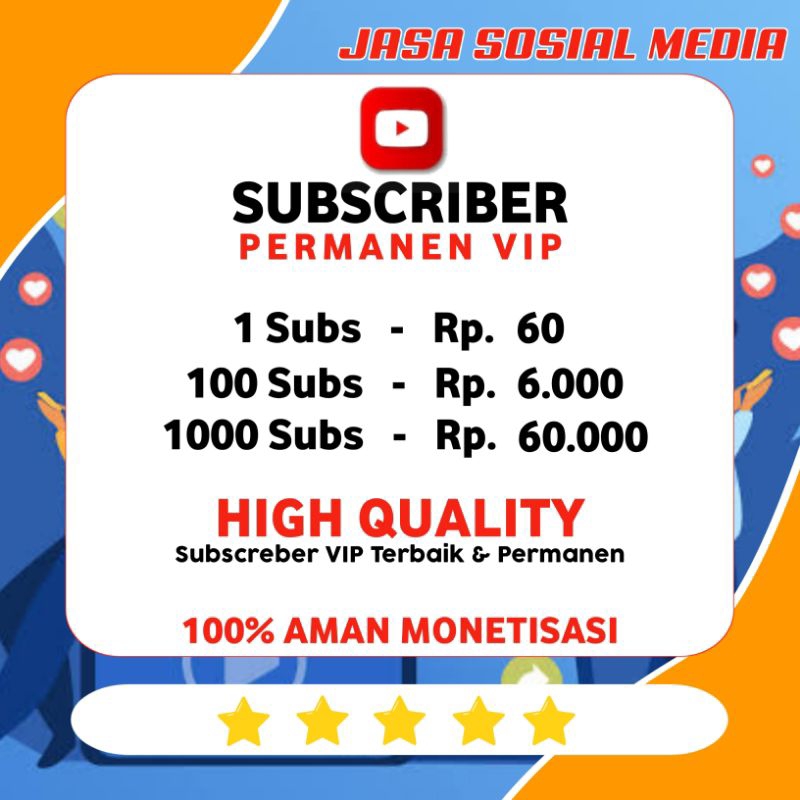 PROMO  100 Subscriber Youtube Permanen Termurah | Like Komen Subscribe & View Yoitube Bergaransi